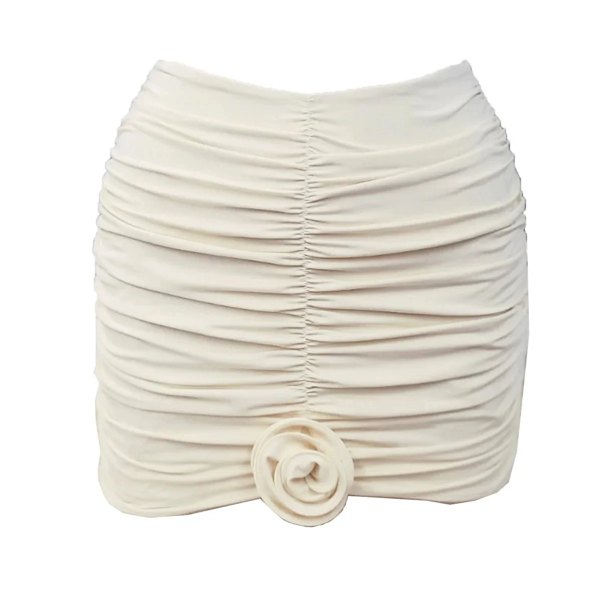Bañador con rosas y minifalda arrugada - Image 4