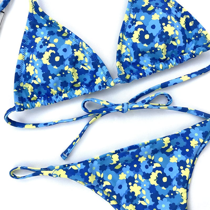 Biquini azul con florecitos - Image 4