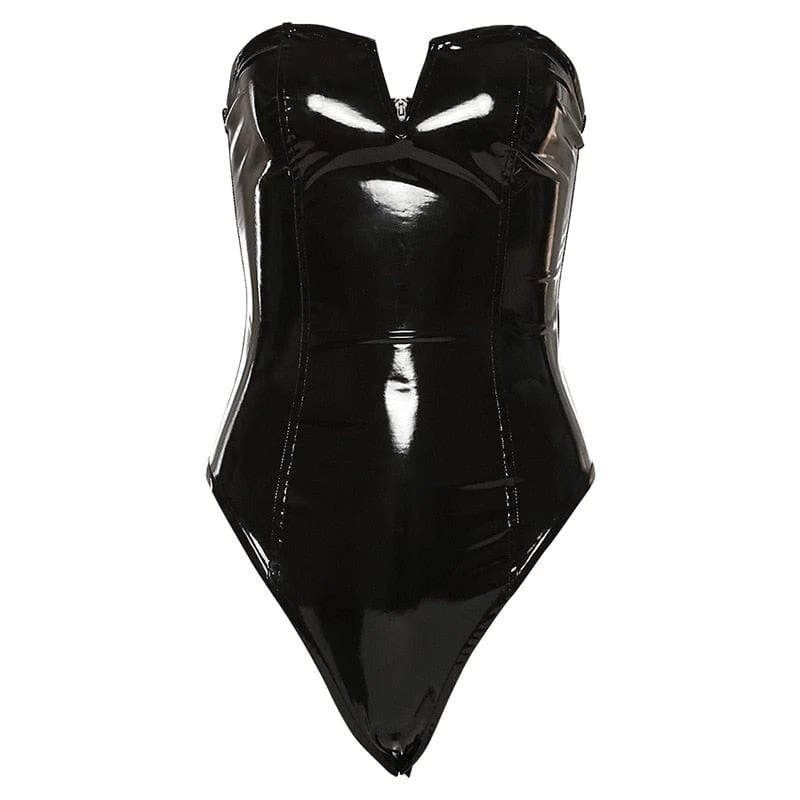 Body de látex sin hombros - Image 4