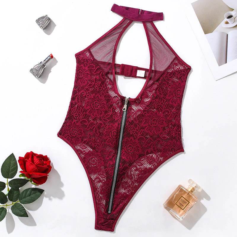 Body morado con cremallera - Image 5