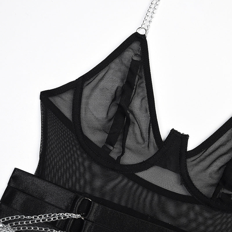 Body negro con detalle de cadenas - Image 6