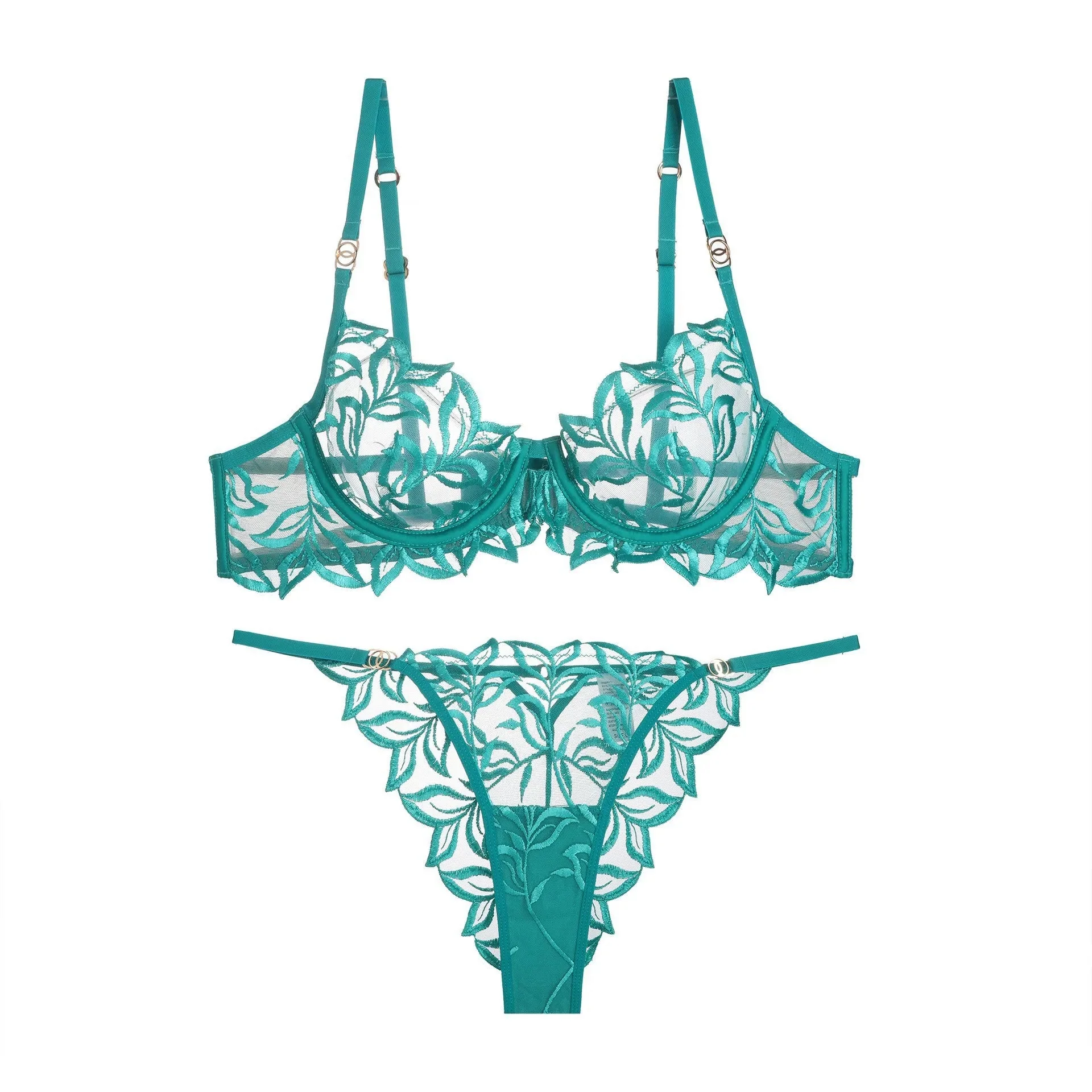 Conjunto de lencería con bordado y volantes Zara - Image 2