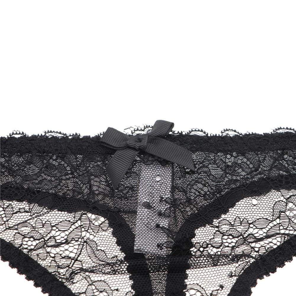 Conjunto de lencería de encaje con medias Roxanne - Image 10