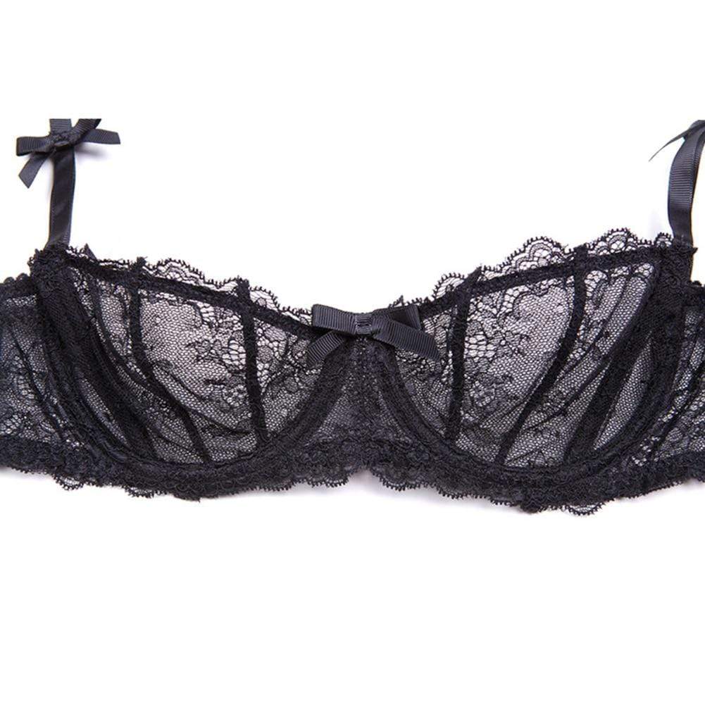 Conjunto de lencería de encaje con medias Roxanne - Image 8