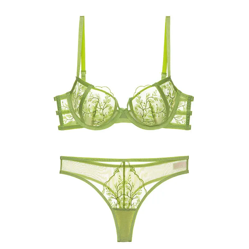 Conjunto de lencería de malla con flores Callie - Image 4