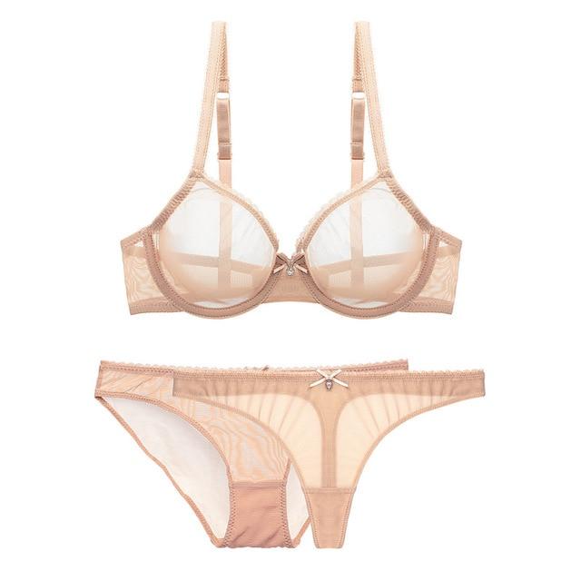 Conjunto de lencería de malla Melanie