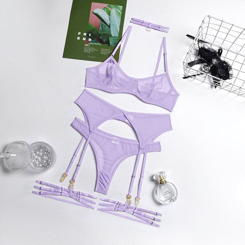 Conjunto de lencería de malla Sindy - Image 10