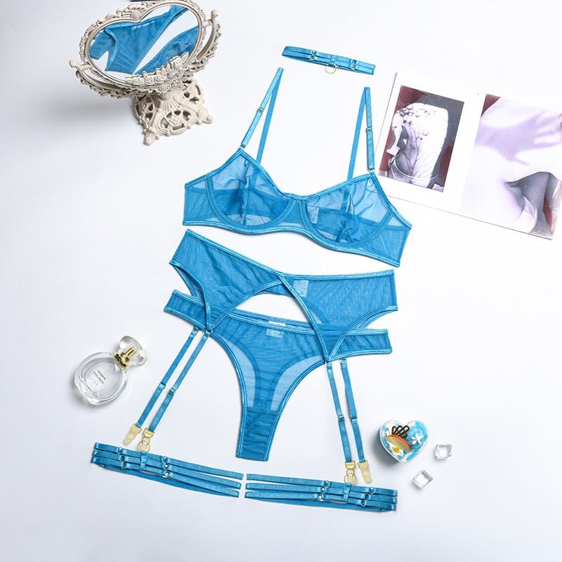 Conjunto de lencería de malla Sindy - Image 9