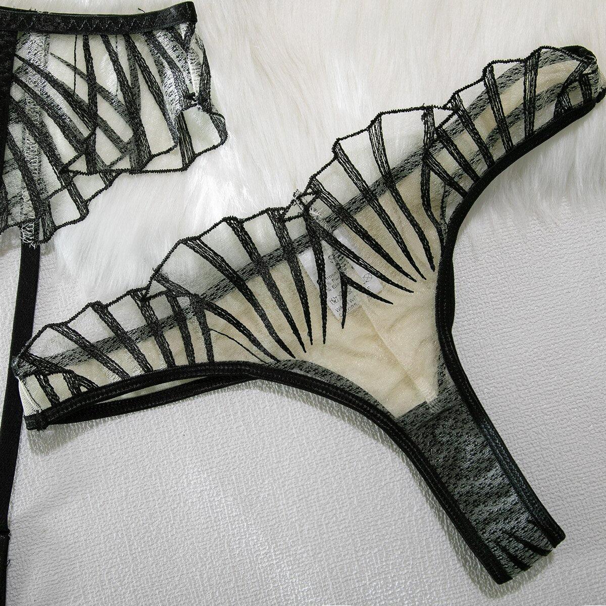 Conjunto de lencería de malla transparente Mila - Image 5