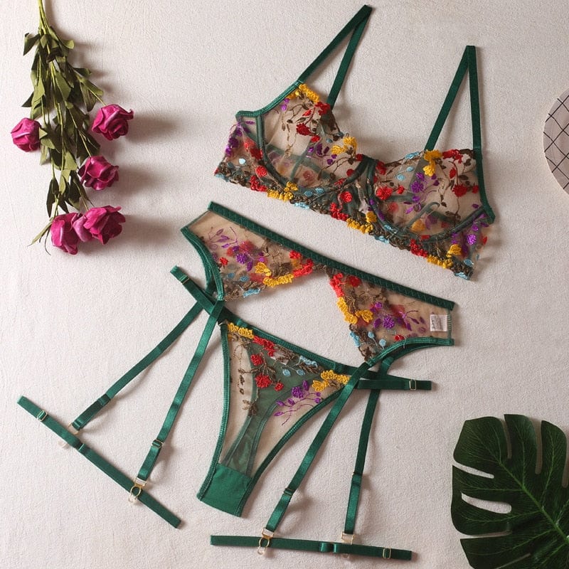Conjunto de lencería floral Liliana - Image 15