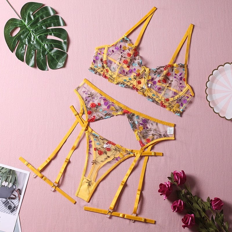 Conjunto de lencería floral Liliana - Image 9
