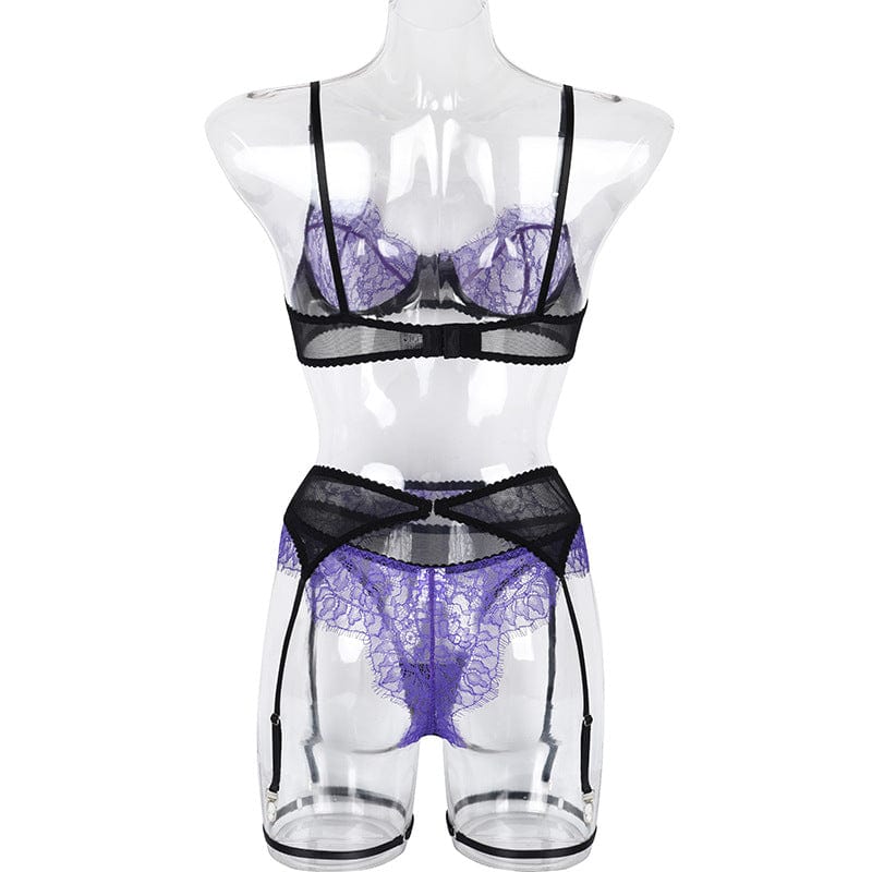 Conjunto de lencería morado Yvonne - Image 12