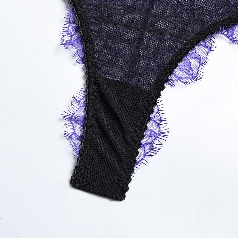 Conjunto de lencería morado Yvonne - Image 7