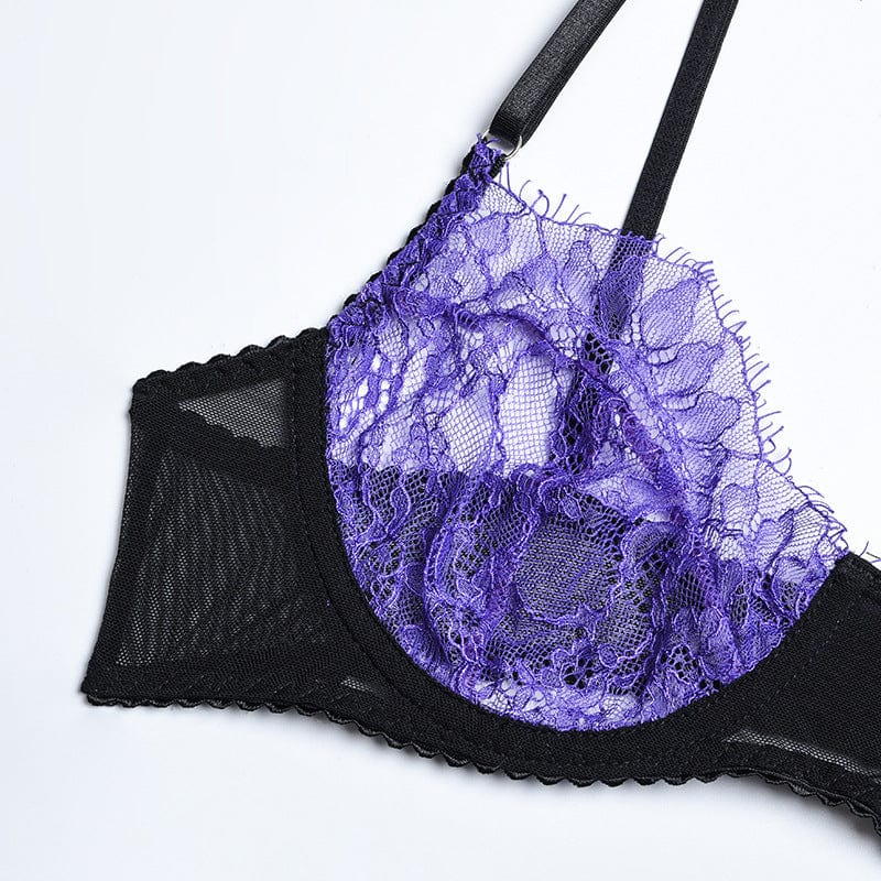 Conjunto de lencería morado Yvonne - Image 8