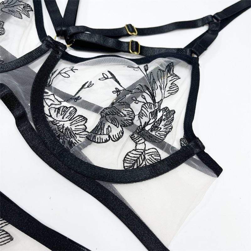 Conjunto de lencería negro Ella - Image 4