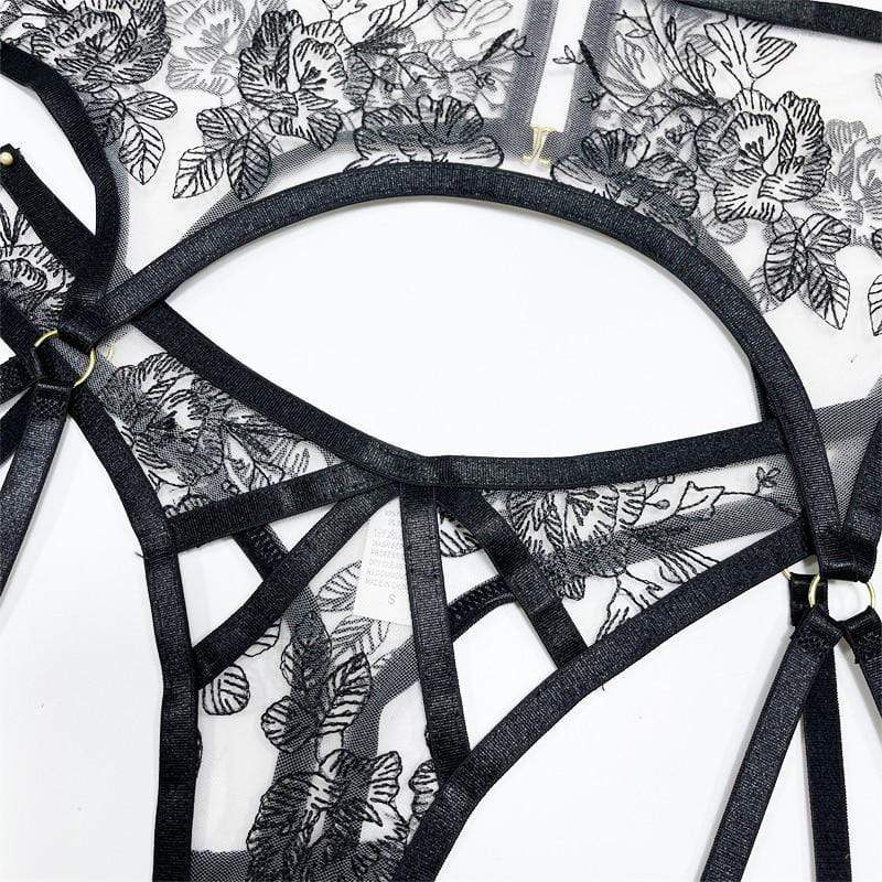 Conjunto de lencería negro Ella - Image 5
