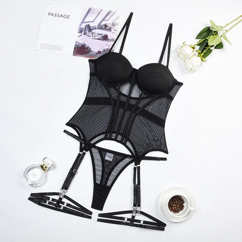 Conjunto de lencería negro Everly - Image 5