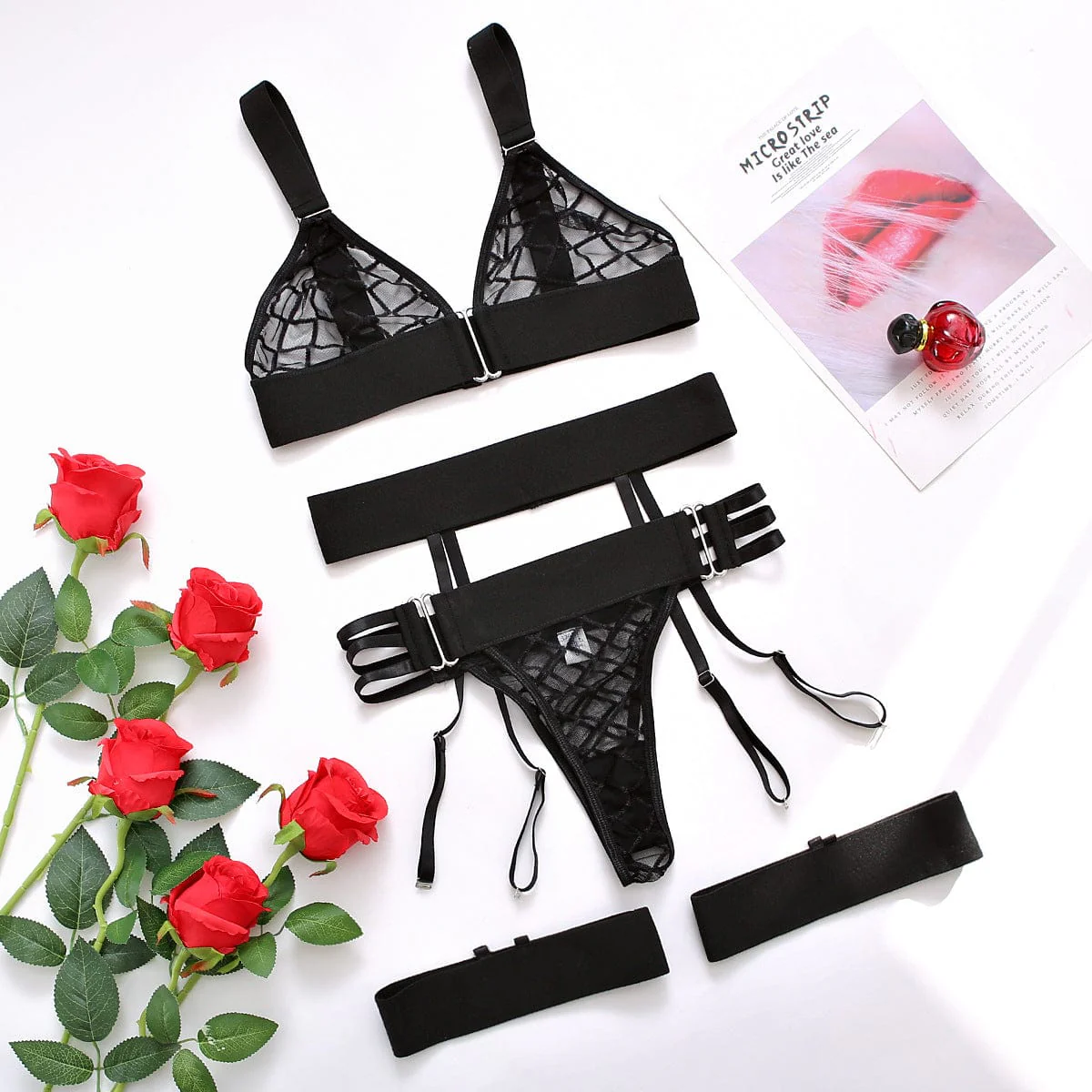 Conjunto de lencería negro Meghan - Image 5