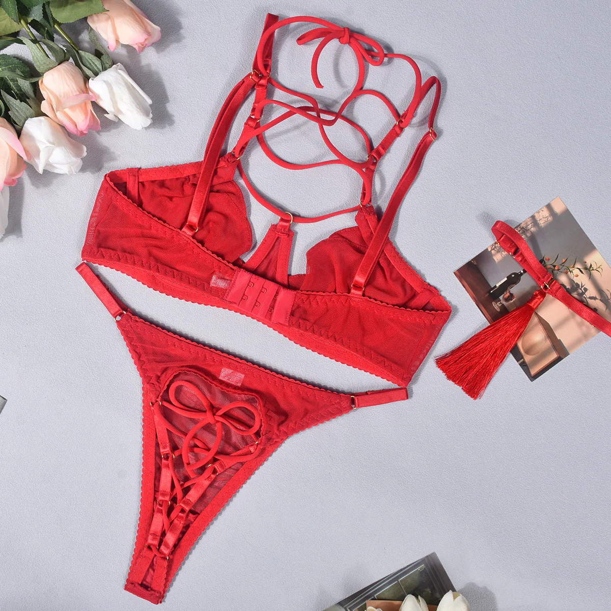 Conjunto de lencería roja Maricel - Image 7