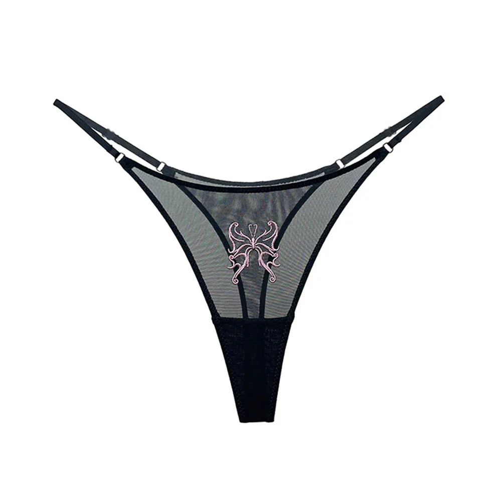 Tanga con bordado de mariposa - Image 2