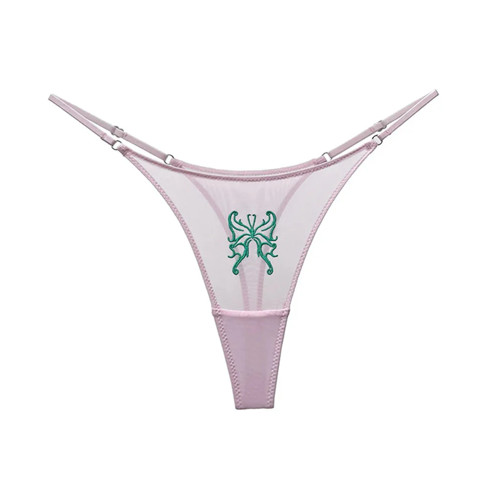 Tanga con bordado de mariposa - Image 3