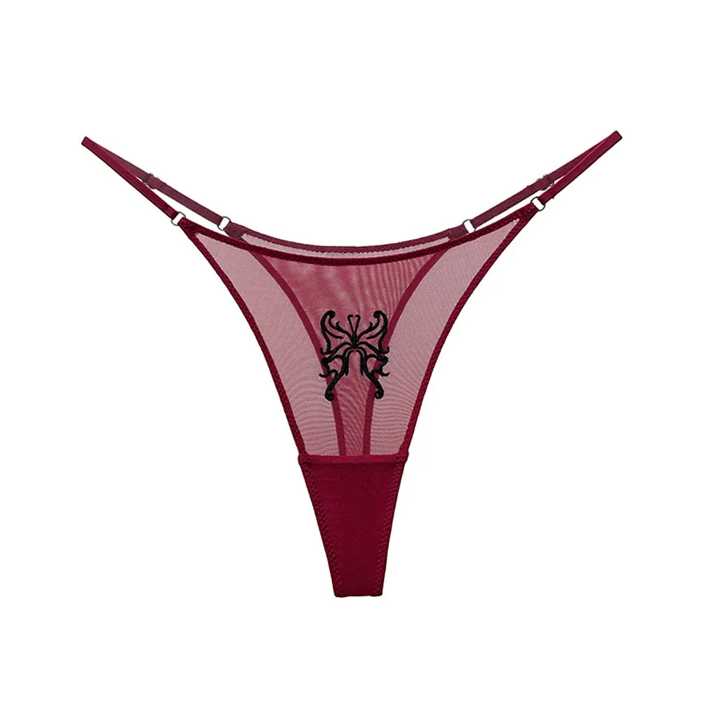 Tanga con bordado de mariposa - Image 4