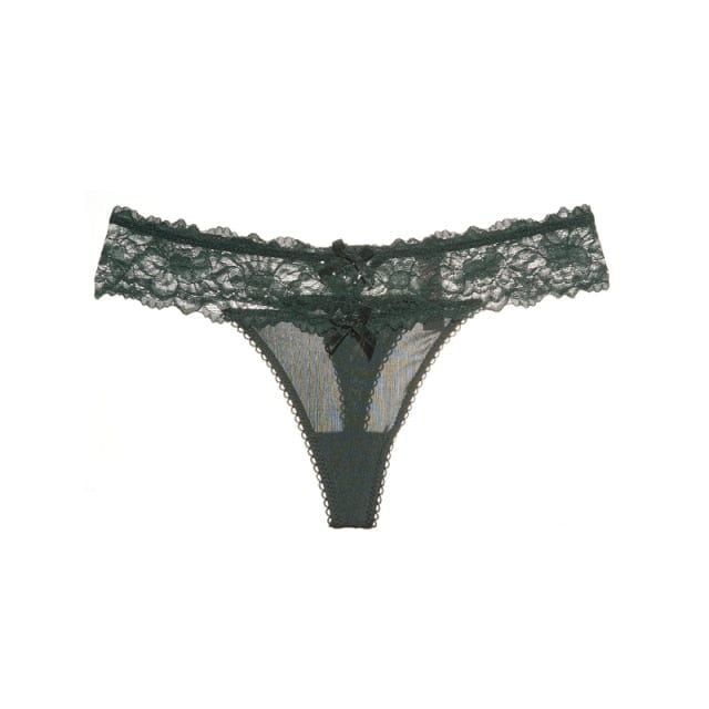 Tanga con lacitos y ribete de encaje - Image 5