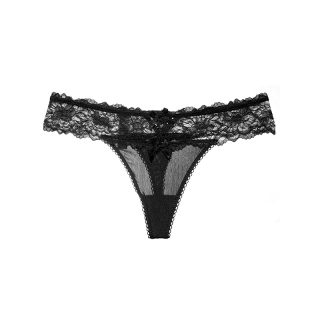 Tanga con lacitos y ribete de encaje - Image 6
