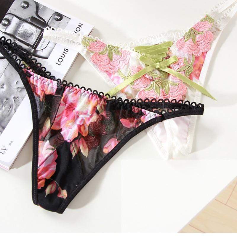 Tanga con motivo floral - Image 4