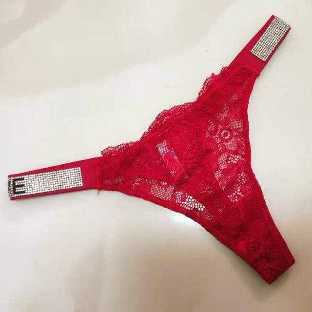 Tanga de encaje con cristales - Image 8