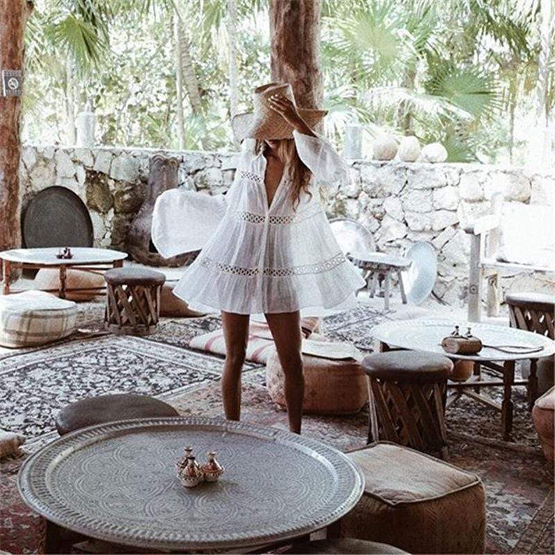 Vestido blanco playero - Image 3