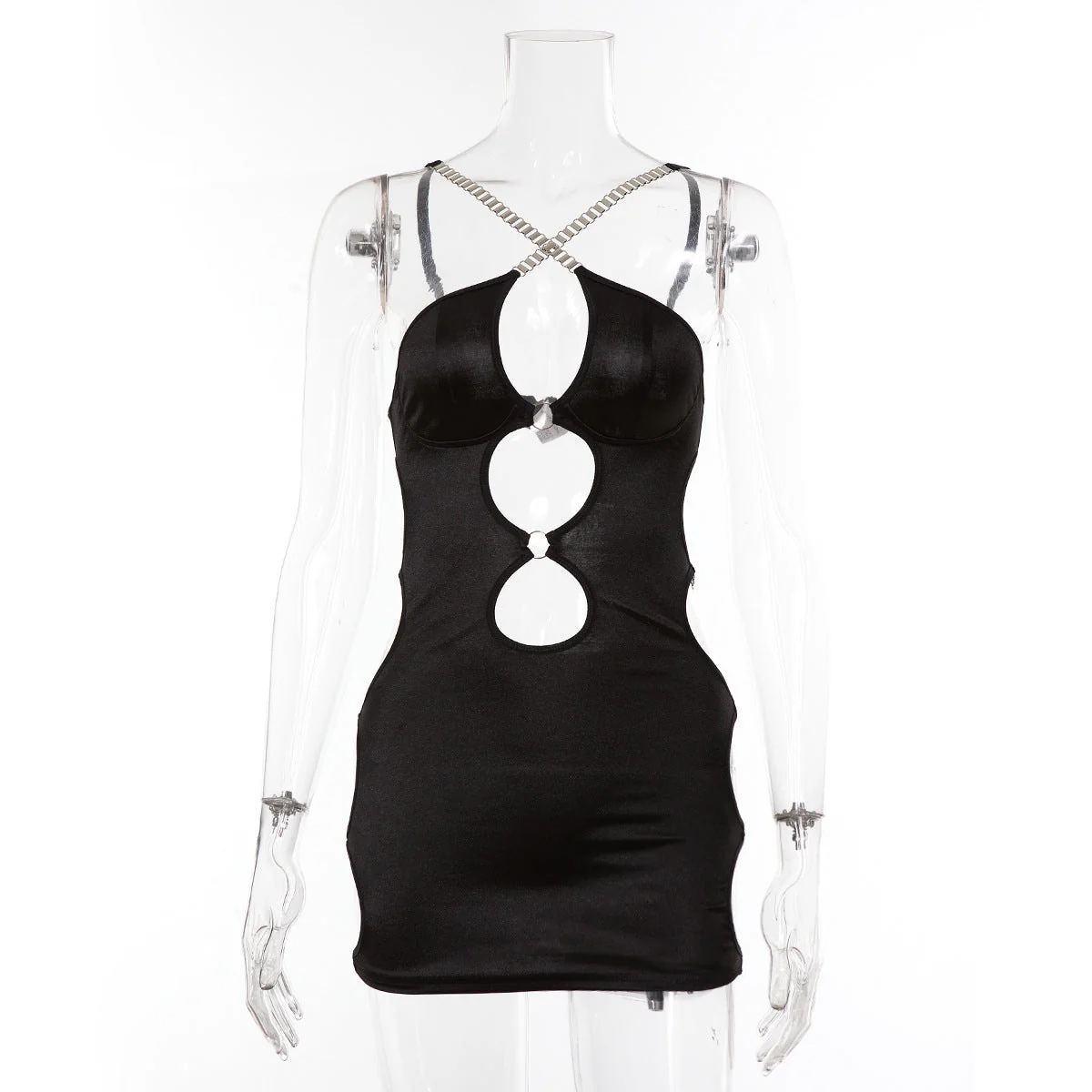Vestido con recortes y cadenas - Image 14