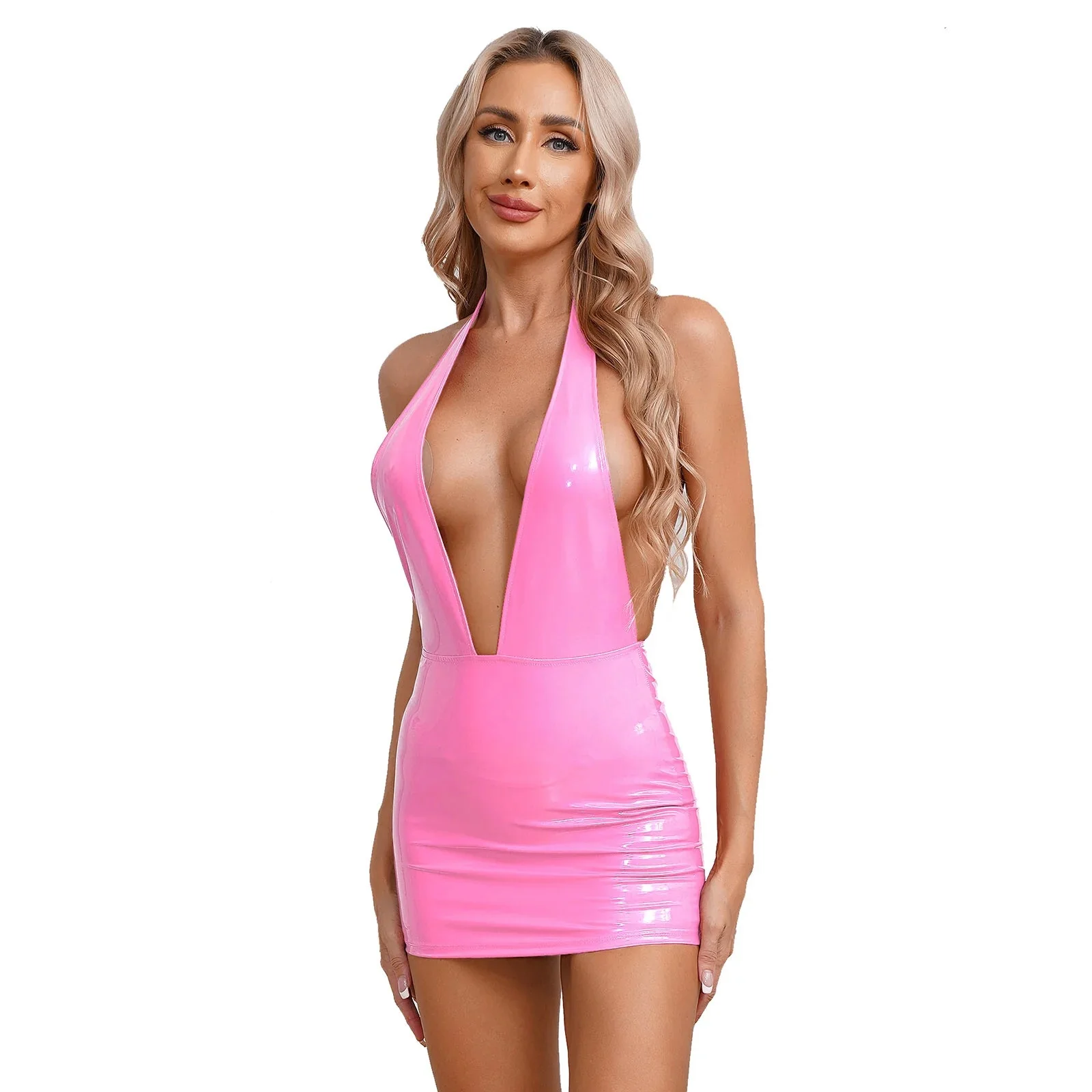 Vestido de látex con espalda descubierta - Image 5