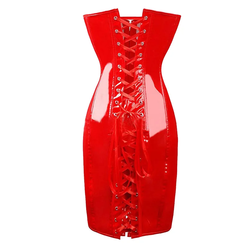 Vestido de látex con lazado - Image 2