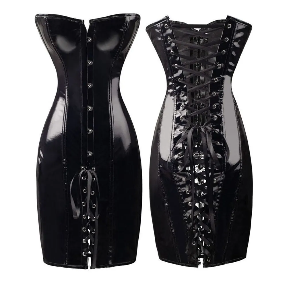 Vestido de látex con lazado - Image 6